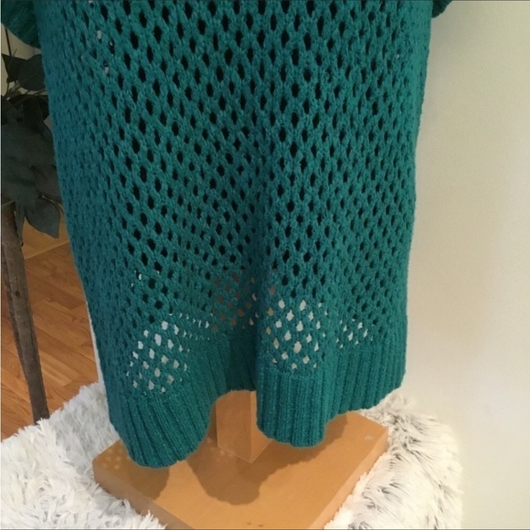 Revolution by Ricki’s open knit top Woman’s XXL short sleeve green boat … - Picture 5 of 7